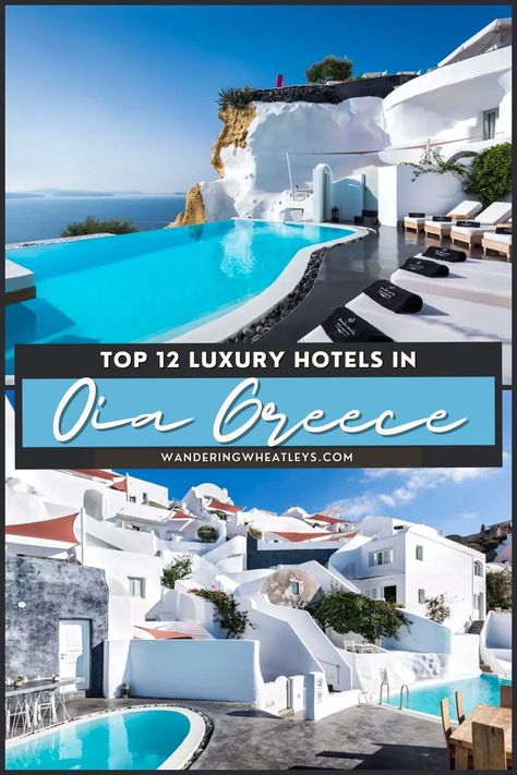 Travel In Greece, Greece Travel Tips, Luxury Places, Hotels In Greece, Greece Resorts, Oia Greece, Top Honeymoon Destinations, Greece Hotels, Honeymoon Hotels