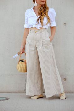 Pants Women Fashion, Fashionista Clothes, Pants Pattern, Suit Fashion, Pants Outfit, Look Fashion, Classy Outfits, White Shirt, African Fashion