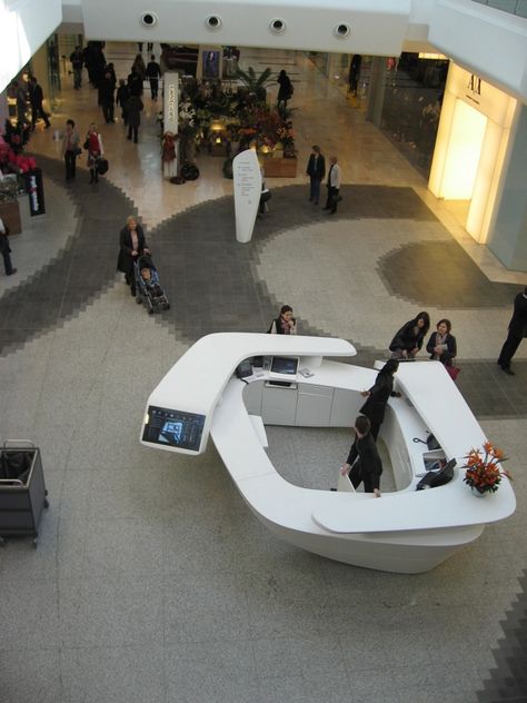 https://flic.kr/p/5DMpwt | Westfield information desk Circular Reception Desk, White Reception Counter, Round Reception Desks, Reception Desk Office Furniture, Info Desk, Hospital Reception, Reception Desk Office, Guiyang, Reception Desk Design