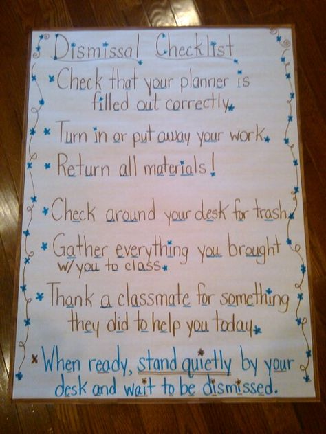 Class dismissal procedures. Dismissal Procedures Elementary Anchor Chart, Dismissal Procedures Elementary, Middle School Management, Hs Classroom, Class Procedures, Class Expectations, Student Incentives, Classroom Routines And Procedures, Behavior Management System