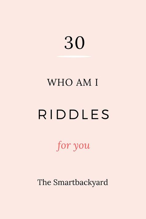 Here are the best who am I #riddles with #answers for you to enjoy and have #fun. Check them out. Best Riddles For Kids, Riddles Kids, Fun Riddles With Answers, What Am I Riddles, Best Riddle, Who Am I, Riddles, Have Fun, Did You Know