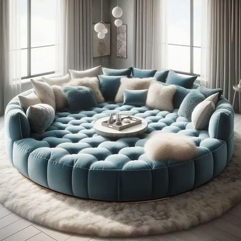 Why Circular Movie Sofas are Revolutionizing Home Theaters in 2025 Christmas Dog Bed, Circle Sofa, Concept Furniture, Curved Sectional, Cat Towers, Home Theater Setup, Round Sofa, Traditional Sofa, Home Theater Design