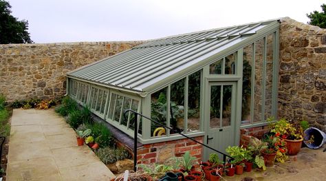 Greenhouse Attached To House, Traditional Greenhouses, Walled Gardens, Victorian Greenhouse, Victorian Greenhouses, Conservatory Greenhouse, Lean To Greenhouse, Glass Houses, Mill House