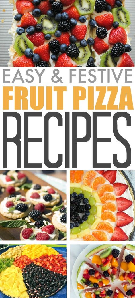 Fun and Easy Fruit Pizza Recipes | The Creek Line House Potluck Fruit Ideas, Halloween Fruit Pizza, Christmas Fruit Pizza, Fruit Pizza Recipes, Summer Fruit Pizza, Fruit Pizza Designs, Indulgent Recipes, Easy Fruit Pizza, Bbq Desserts