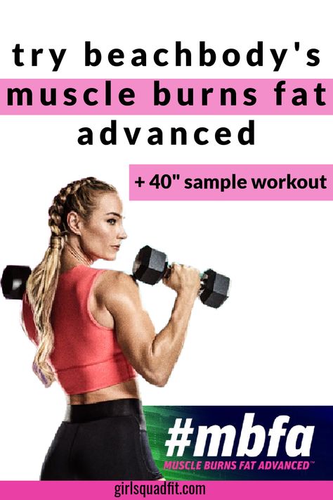 Muscle Burns Fat Advanced is a 3 week at home workout program available on beachbody on demand that includes 21 total body workouts that can be done in 30-40 minutes a day with minimal equipment. It is to be done directly after Muscle Burns Fat for optimal results in a six week combined workout program. Included are examples of the workout calendar, a full honest review, and tips to make your experience successful. 30 Min Workout, Preworkout Drink, Body Makeover, Ambitious Women, Workout Calendar, Total Body Workout, Total Body, Going To Work, Fat Burning