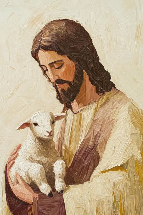 Digital Download Only. "In the Arms of the Savior Printable Wall Art" is a beautifully crafted digital download that captures the gentle and loving embrace of Jesus with the Lamb of God. This artwork is perfect for adding a touch of faith and inspiration to your home, serving as a daily reminder of divine protection and love. Important: This artwork is strictly for personal use only. The purchase of this digital download grants a personal use license only, meaning it cannot be used for commercia Lamb Of God Painting, Jesus Protection, Jesus Digital Art, Jesus And Lamb, Lamb Painting, Lamb Art, Loving Embrace, Jesus Artwork, Religious Artwork