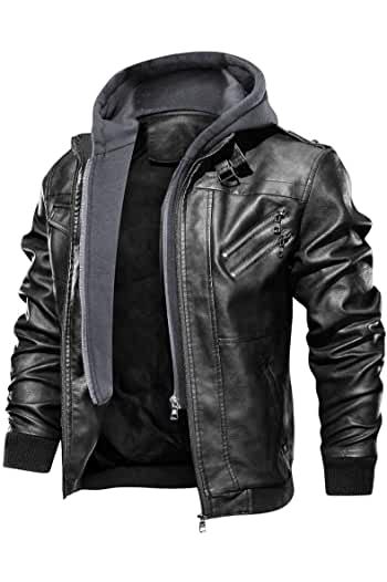 Amazon.co.uk : soft leather jacket mens Fitness Studio Training, Faux Leather Jacket Men, Retro Motorcycle, Vintage Biker, Pu Leather Jacket, Biker Leather, Leather Jacket Black, Casual Coat, Outfit Casual