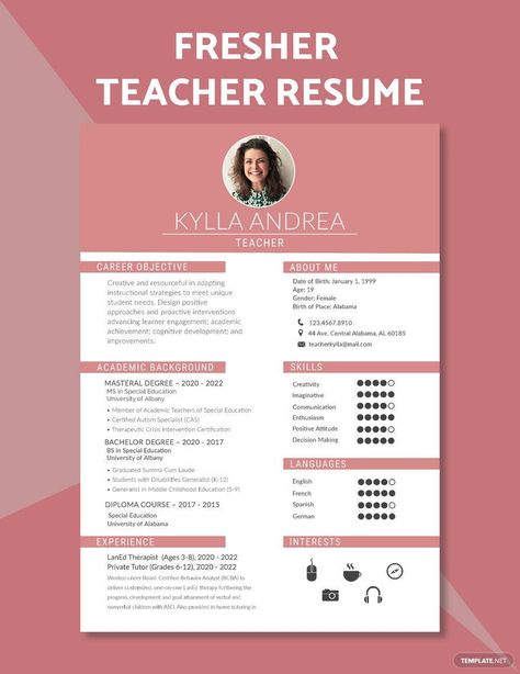 Fresher Teacher Resume Resume Format For Freshers Teacher, Resume Template For Teachers, Teacher Resume Examples Experienced, Resume For Teachers, Resume For Teacher Job Fresher, Resume For Teacher Job, Best Resume Format For Freshers, Job Questions, Teaching Resume Examples