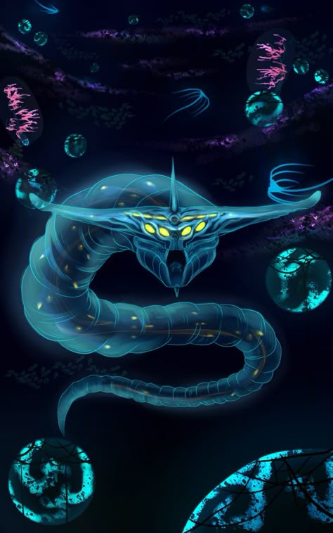 Ghost Leviathan - Subnautica by Raimey-L on DeviantArt Subnautica Peeper Art, Subnautica Ghost Leviathan, Subnautica Wallpaper Phone, Subnautica Fanart, Subnautica Wallpaper, Subnautica Leviathan, Leviathan Subnautica, Leviathan Art, Ghost Leviathan