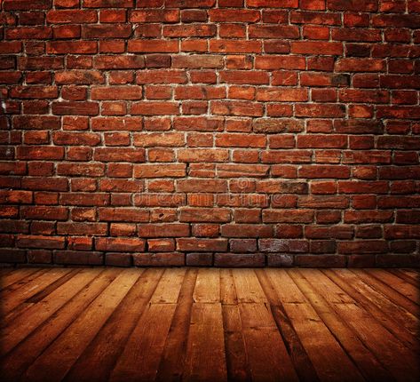 Interior With Brick Wall, Dark Room Interior, Brick Interior Wall, Brown Brick, Room Dark, Diy Home Improvements, Dark Floors, Dark Vintage, Flooring Inspiration