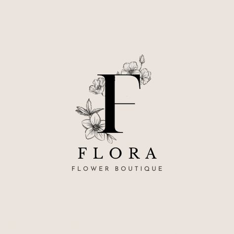 Flower Shop Logo Design, Webtoon Style, Flowers Business, Florist Logo, Flower Boutique, Shop Logo Design, Florist Shop, Logo Concept, Shop Logo