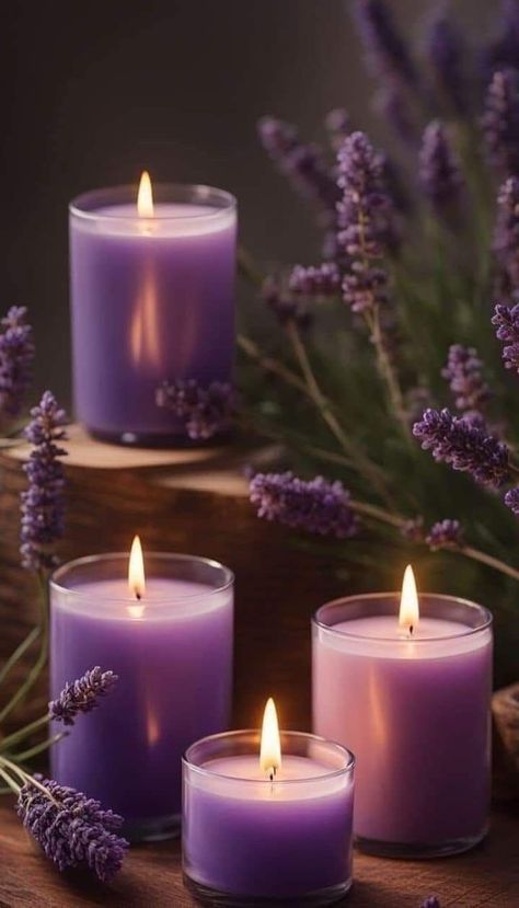 Lavender Decor, Purple Candles, Fall Decorating Ideas, Candle Aesthetic, Lovely Lavender, Lavender Candle, Flower Background Wallpaper, Cozy Autumn, All Things Purple