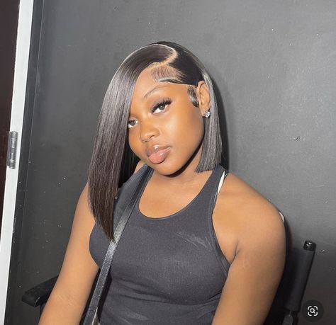 Quickweave Bob, Bobbed Hairstyles, Bob Wigs For Black Women, Human Hair Bob Wigs, Brazilian Lace Front Wigs, Bob Black, Hype Hair, Blonde Highlights On Dark Hair, Quick Weave Hairstyles