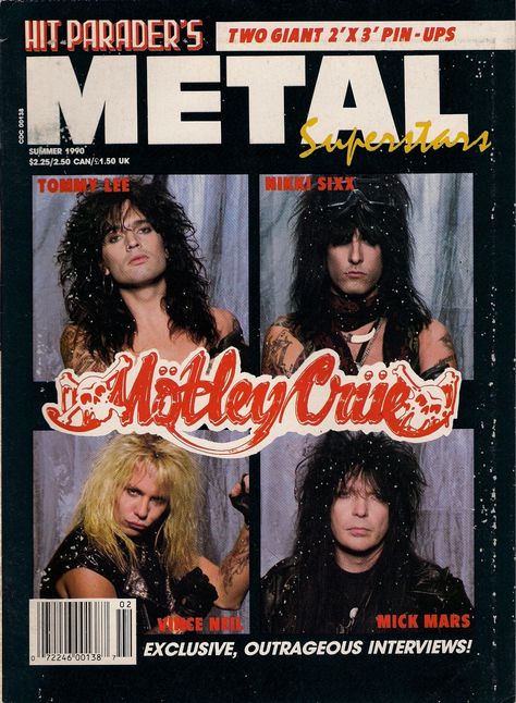 80s Rock Aesthetic, Motley Crue Poster, Mick Mars, Motley Crüe, Rock Band Posters, Rock Aesthetic, Room Decor Aesthetic, 80s Rock, Metal Magazine