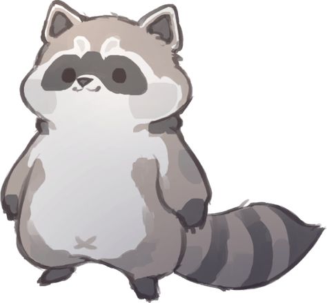 Racoon Illustration, Raccoon Sticker, Raccoon Drawing, Art Development, Raccoon Art, Cute Small Animals, Cute Raccoon, Animal Doodles, Super Cute Animals