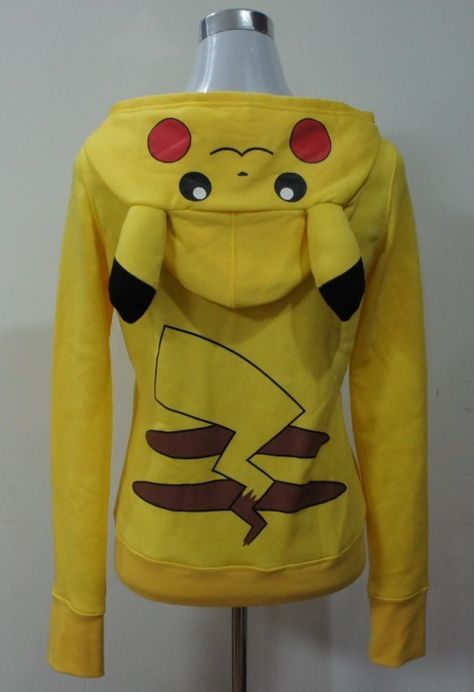 Pikachu hoodie. Oh.my.gosh. I NEED IT:3 Cut Up Tees, I Found Love, Pikachu Hoodie, Pokemon Hoodie, Pokemon Clothes, Nerd Fashion, Closet Collection, Costume Inspo, Pokemon Birthday