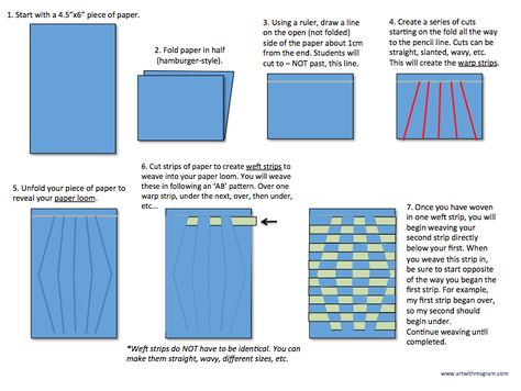 EQ: What is Op Art? Paper weaving?   This project was born out of my need to come up with a 3 day project to do with my 3rd graders this pas... Paper Weaving Template, Templates Pinterest, Middle School Art Projects, Classroom Art Projects, Abstract Paper, Paper Weaving, Elementary Art Projects, Art Lessons Elementary, School Art Projects