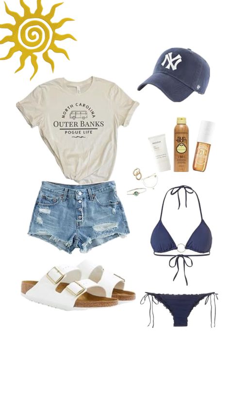 Beach Beach Bum Aesthetic, Beach Bum Outfit, Outer Banks Aesthetic, Life Hacks For School, Aesthetic Beach, Aesthetic Outfit, Beach Aesthetic, Beach Bum, Beach Vibe