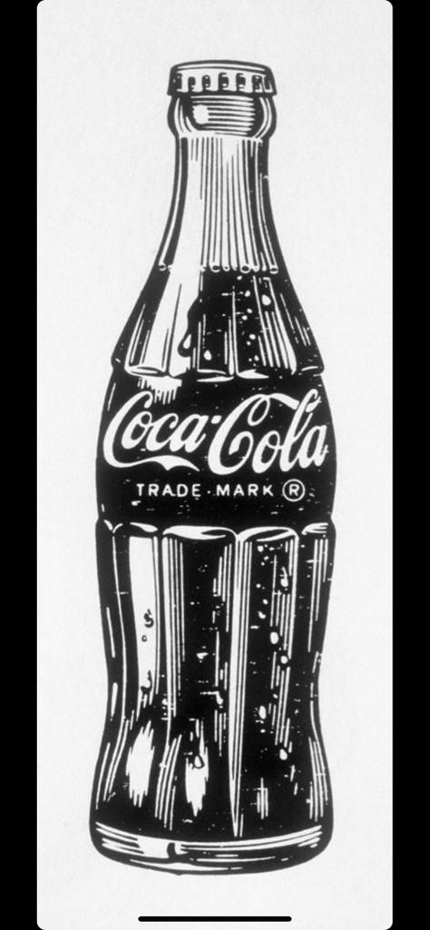 Coca Cola Bottle Drawing, Cola Bottle Drawing, Pencil Drawings Ideas, Antique Logo, Tattoo Vintage, Bottle Tattoo, Bottle Drawing, Coca Cola Bottles, Retro Tattoos