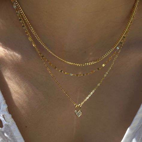 Calling All Angels, Necklaces Stacked, Necklace Stack, Cuban Link Necklace, Angel Necklace, S Jewelry, Stacked Jewelry, Layered Jewelry, Cuban Link