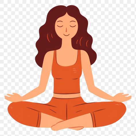 Yoga Character Illustration, Yoga Cartoon Illustration, Yoga Vector, Yoga For Women Empowerment Drawing, Yoga Png, Face Doodles, Yoga Art, Woman Face, Yoga Poses