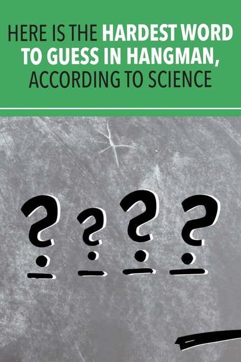 The classic game of #Hangman can be a blast, but hope you don't get the four-letter word that science says is the hardest word ever to guess. #games #win Hangman Words, Hangman Game, Tricky Words, Four Letter Words, Perfect Storm, Logic Puzzles, Maths Puzzles, Word Puzzles, Classroom Games