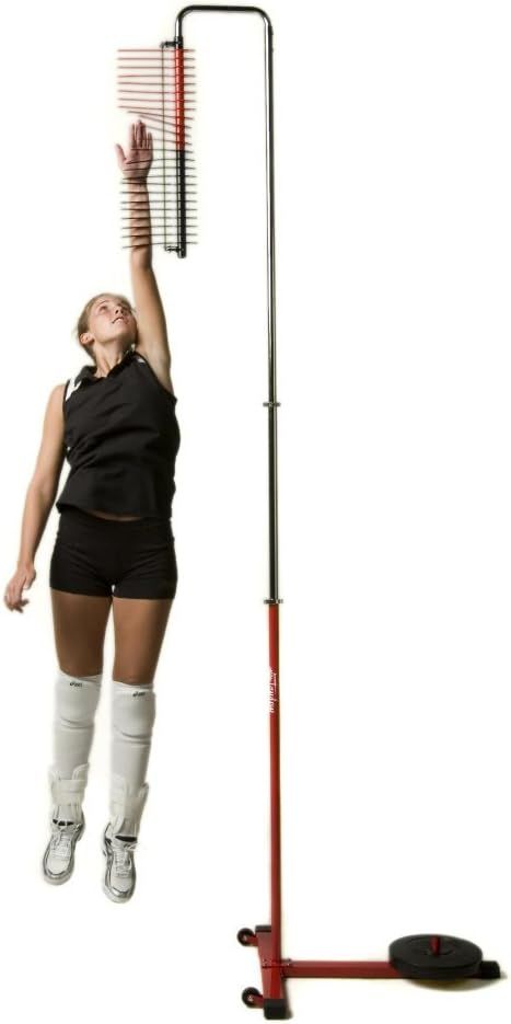 The BEST way to measure your results from training is with this from Tandem Sport Vertical Challenger - Stand-Alone Jump Measurement Tester Training Aid (Affiliate Link Below) Volleyball Training Aids, Volleyball Training Equipment, Vertical Jump, Volleyball Training, Sports Models, Sports Training, Measurement Tools, Training Equipment, University Blue