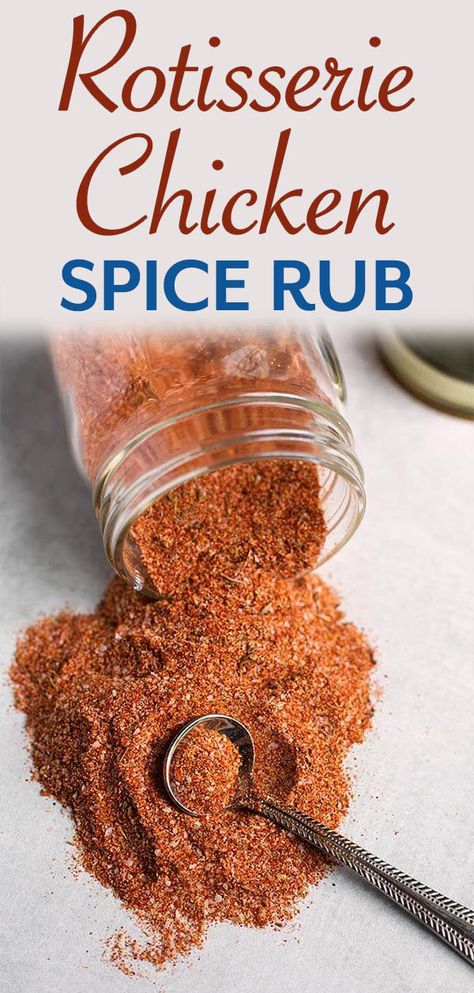 Chicken Spice Rub, Pork Potatoes, Chicken Rub Recipes, Rotisserie Chicken Seasoning, Simply Happy Foodie, Chicken Seasoning Recipes, Tartiflette Recipe, Homemade Dry Mixes, Dry Rub Recipes