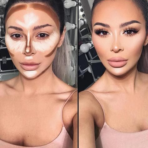 Easy Contouring, Contouring For Beginners, Smink Inspiration, Pinterest Makeup, Makeup Tutorial For Beginners, Makeup Tips For Beginners, Trendy Makeup, Face Contouring, Eye Makeup Tips