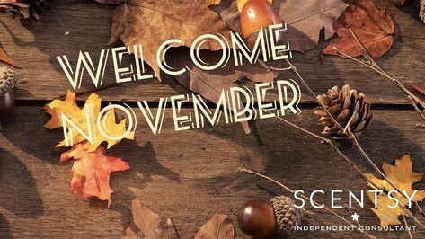 November Scentsy Banner, Scentsy November Banners, Scentsy Banner, Welcome November, Scentsy Independent Consultant, Cover Photo, Cover Photos, Card Holder, Place Card Holders