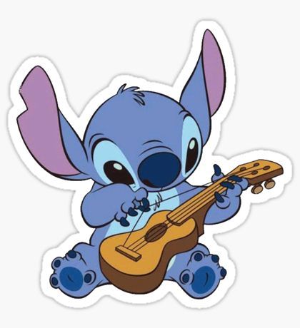 Disney Stickers | Redbubble Ukulele Stickers, Stickers Cool, Guitar Stickers, Preppy Stickers, Monster Stickers, Stitch Drawing, Lilo Et Stitch, Bubble Stickers, Tumblr Stickers