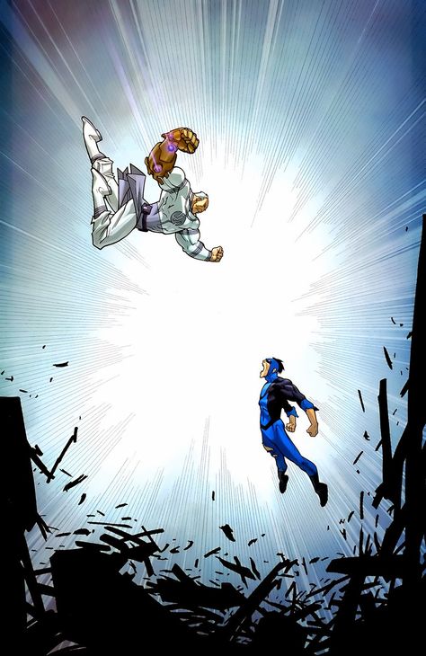 Invincible vs Conquest- The most epic comic book fight of all time Superman Story, Invincible Comic, Best Superhero, Bd Comics, Image Comics, Nerd Stuff, Comic Panels, Superhero Art, Superhero Comic