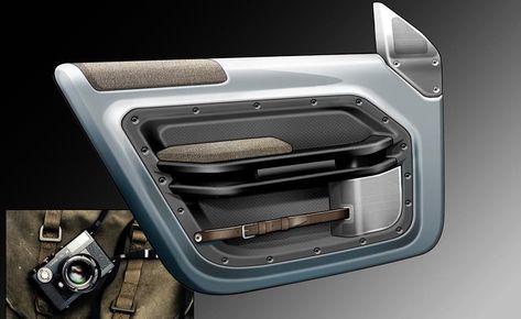 Discovery Car, Land Rover Defender Pickup, Land Rover Defender Interior, Defender Interior, Car Interior Sketch, New Defender, Custom Car Interior, Interior Design Sketch, Luxury Car Interior