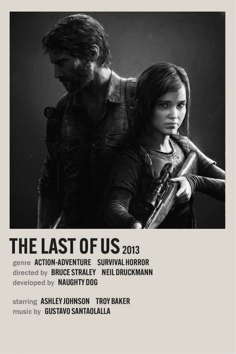 Tlou Game Poster, The Last Of Us Game Poster, Tlou Poster Vintage, The Last Of Us Minimalist Poster, Tlou Prints, Video Game Polaroid Poster, Game Polaroid Poster, Tlou Poster, The Last Of Us Poster