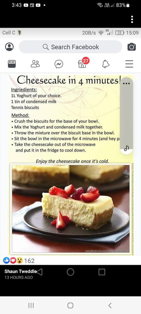 Easy Fridge Tarts Recipes, Fridge Cheesecake Recipes, Fridge Tarts Recipes, Romantic Picnic Food, Easy Tart Recipes, Romantic Picnic, Fun Baking, Picnic Food, Fun Baking Recipes