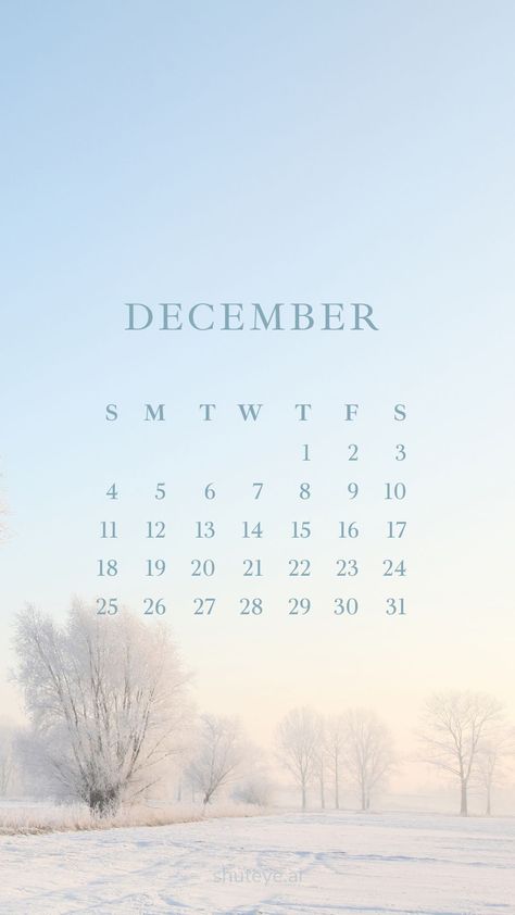 Printable December Calendar 2023 | Free Printable Calendars - ShutEye December Calendar Ideas, Cat Symbolism, Printable December Calendar, Destop Wallpaper, Calendars 2024, Free Printable Calendars, Free Calendars, December Wallpaper, Calendar Widget