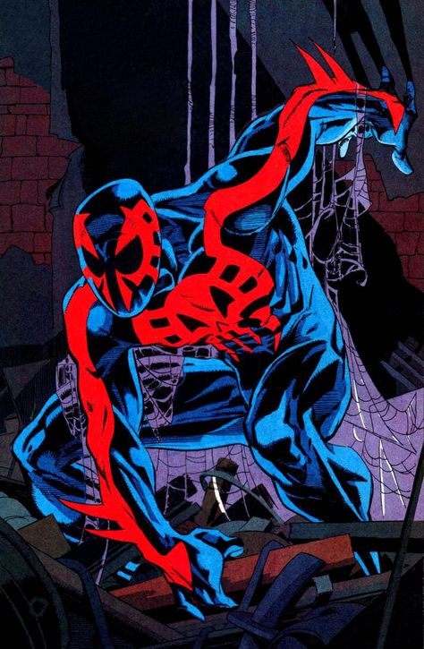 Spider-Man 2099 (1992) Marvel 2099, Spider People, Spiderman 2099, Spider Man 2099, Comics Anime, Spiderman Artwork, Marvel Comics Wallpaper, Marvel Spiderman Art, Spiderman Comic