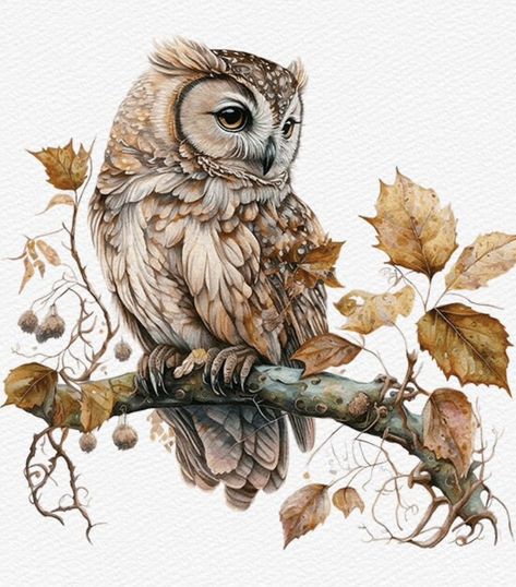 Finch Painting, Cute Owl Art, Owl Printables, Magic Runes, Fall Owl, Ear Tattoo Ideas, Ear Tattoos, Owl Images, Rabbit Tattoos