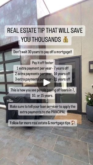 3.8K views · 2.4K reactions | Share this with a friend who’s paying off a house!! & save for later 💭

**Sounds Simple, Right?👇🏼**

Because it is! 🙌

Imagine saving hundreds of thousands of dollars over the life of your mortgage. 🏡💰

Paying off your mortgage early, even in small amounts, can dramatically cut down the interest you pay over 30 years.

💡 Want more tips on real estate, mortgages, investment, and wealth-building? Follow along for insights that could transform your financial future! 🔑✨

#homeownership #mortgagetips #realestateadvice #financialfreedomlife | Rob Schiller | Mortgage Lender | yourloanguy · Original audio Buying Land, Mortgage Lender, Free Business Plan, Freedom Life, Mortgage Tips, Saving Challenge, Real Estate Advice, Mortgage Lenders, Money Habits