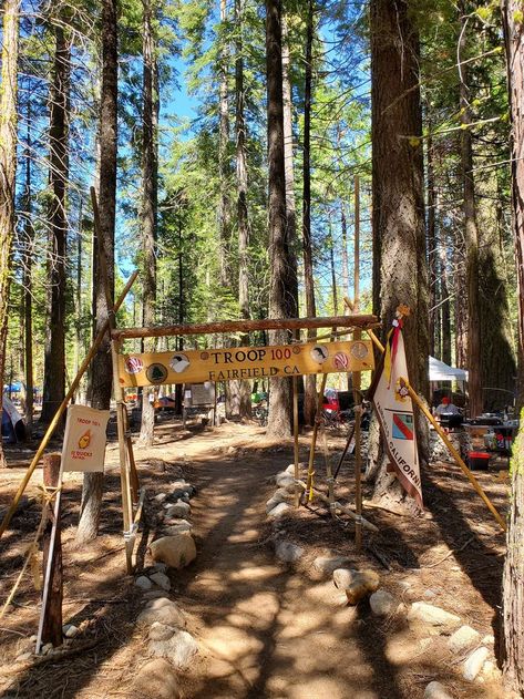 Summer Camp Entrance, Boy Scout Camping, Wild Camp, Camping Aesthetic, Scout Camping, Adventure Camping, Boy Scouts, Summer Camp, Entrance