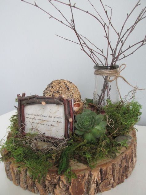 Lord of the Rings/Hobbit inspired centerpieces for Rehearsal Dinner. Hobbit Wedding, Elvish Wedding, Lotr Wedding, Hobbit Party, Vase With Branches, Enchanted Forest Wedding, Wedding Floral Centerpieces, Wedding Centerpieces Diy, Fantasy Wedding