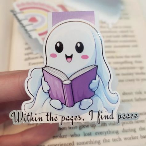 Cute ghost reading bookmark . . #bookmarks #bookworm #booklover #bookmarksforsale #bookstagram #businesswoman #smallbusiness #reels #ghost #cute #customized Ghost Cute, Reading Bookmarks, Ghost Books, Ghost Reading, Doll Diy Crafts, Doll Diy, Book Marks, Bookmarks Printable, A Ghost