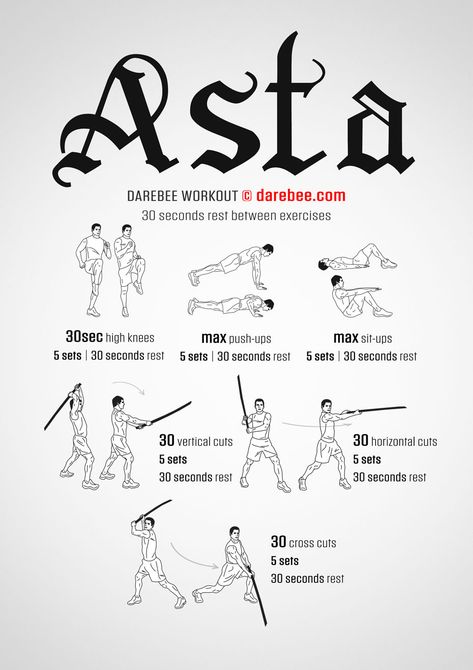 Asta Workout Anime Workout Exercises, Asta Workout, Total Body Strength Workout, Anime Workouts, Tone Workout, Dumbbells Workout, Body Strength Workout, Total Abs, Mma Workout