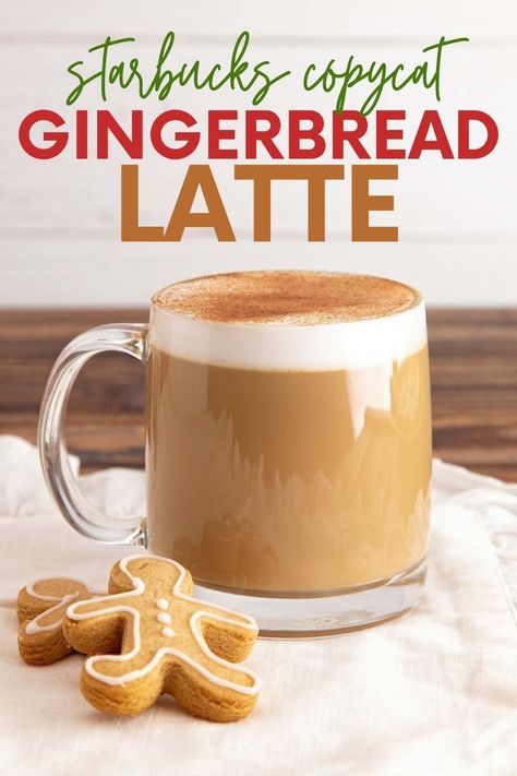 Healthy Warm Drinks, Starbucks Gingerbread Latte, Christmas Munchies, Comfort Drinks, Gingerbread Latte Recipe, Warm Drinks Recipes, Coffee Lattes, Coffee Syrups, Nespresso Recipes