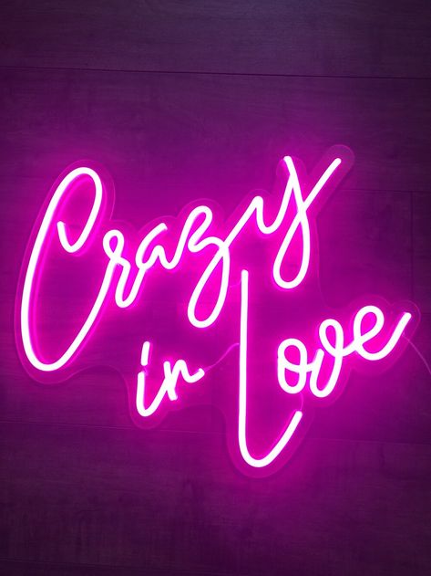 Led Flex, Neon Quotes, Love Neon Sign, Baddie Style, Crazy In Love, Diet Coke, Wall Backdrops, Crazy Love, Romantic Love Quotes