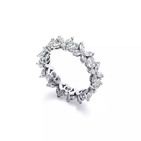 Tiffany Victoria, Unique Diamond Wedding Bands, Tiffany Co Rings, Pandora Jewelry Rings, Diamond Rings With Price, Platinum Diamond Rings, Tiffany Jewelry, Unique Diamonds, Tiffany And Co