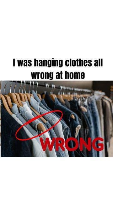 Home Hacks 🏡 on Instagram: "Follow 👉 @ez.homehacks for more helpful tips like this one! I was hanging clothes all wrong at home #hanging #homehacks #diyhack #ezhomehacks" How To Move Clothes On Hangers, Hanging Clothes Tips, How To Hang Shorts On A Hanger, Clothes Hanging Hacks, Hanging Clothes Hacks, How To Hang Shorts, Moving Hanging Clothes, Folding Hacks, Hanging Ladder