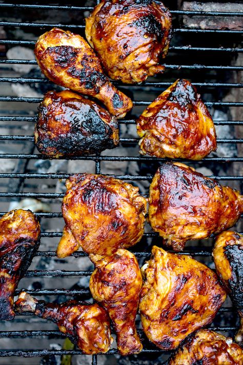 NYT Cooking: Barbecued Chicken Chicken Benefits, Chicken On The Grill, Maya Angelo, Barbecue Sauce Chicken, Barbecued Chicken, Barbecue Chicken Recipe, Grilled Chicken Recipe, Cornish Hens, Bbq Chicken Recipes