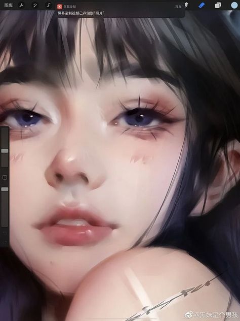 Anime Style Eyes, Character Digital Art, Realistic Eyes, Procreate Art, Digital Portrait Art, Poses References, Digital Painting Tutorials, Realism Art, Digital Art Anime