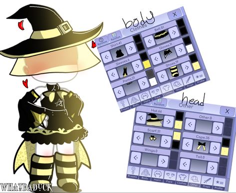 Witch Fashion, Witch Outfit, Yellow Outfit, Face Cloth, The Witch, Face Hair, Cute Bows, Cute Art, Witch